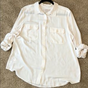 LOFT utility blouse XL